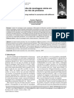 Otimização Do Balanceamento de Linhas de Montagem Multi-Modelo para Produção em Pequenos Lotes