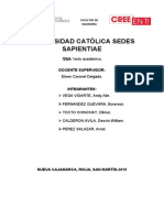 Universidad Católica Sedes Sapientiae: Docente Supervisor