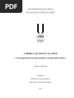 A MIMICA DO ROSTO NA ARTE
