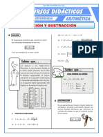 Adición y Sustracción para Cuarto de Secundaria