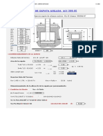 Diseño de Zapata Aislada Centrada Aci 308