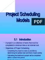 Project scheduling models and techniques