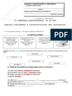 Adjetivos Calificativos Segundo