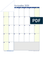 Calendario Noviembre 2020 PDF