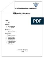 Microeconomía: Universidad Tecnológica Intercontinental
