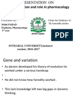 Genetic Variation and Role in Pharmacology: Presented by