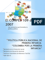 El CONPES 109 de 2007