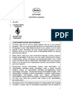 Roche Accutane Package InsertI