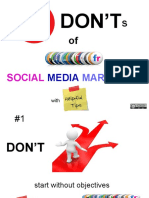 Social Media Marketing DON'Ts