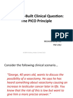 Well-Built Clinical Question (PICO)