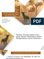 Aplikasi Konsep Waktu-Suhu Pada Hewan Poikiloterm Dan Aplikasi Faktor Pembatas Dan Kisaran Toleransi Dalam Dunia Peternakan Serta Konservasi Hewan