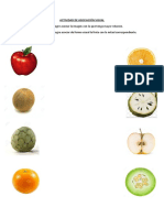 Actividad de Asociación Visual Frutas