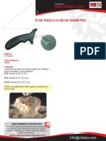 CORTADOR DE PIZZA 6.4 CM DE DIAMETRO [23110045]