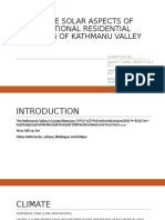 PASSIVE SOLAR ASPECTS OF TRADITIONAL RESIDENTIAL BUILDING OF KATHMANU VALLEY 
