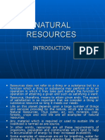 NATURAL RESOURCES INTRODUCTION