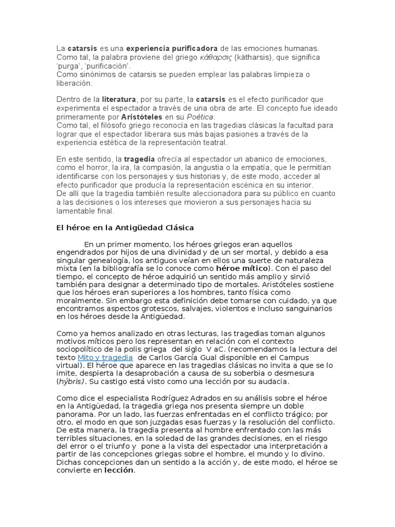 Heroe Tragico | PDF | Tragedia | Tragedia griega