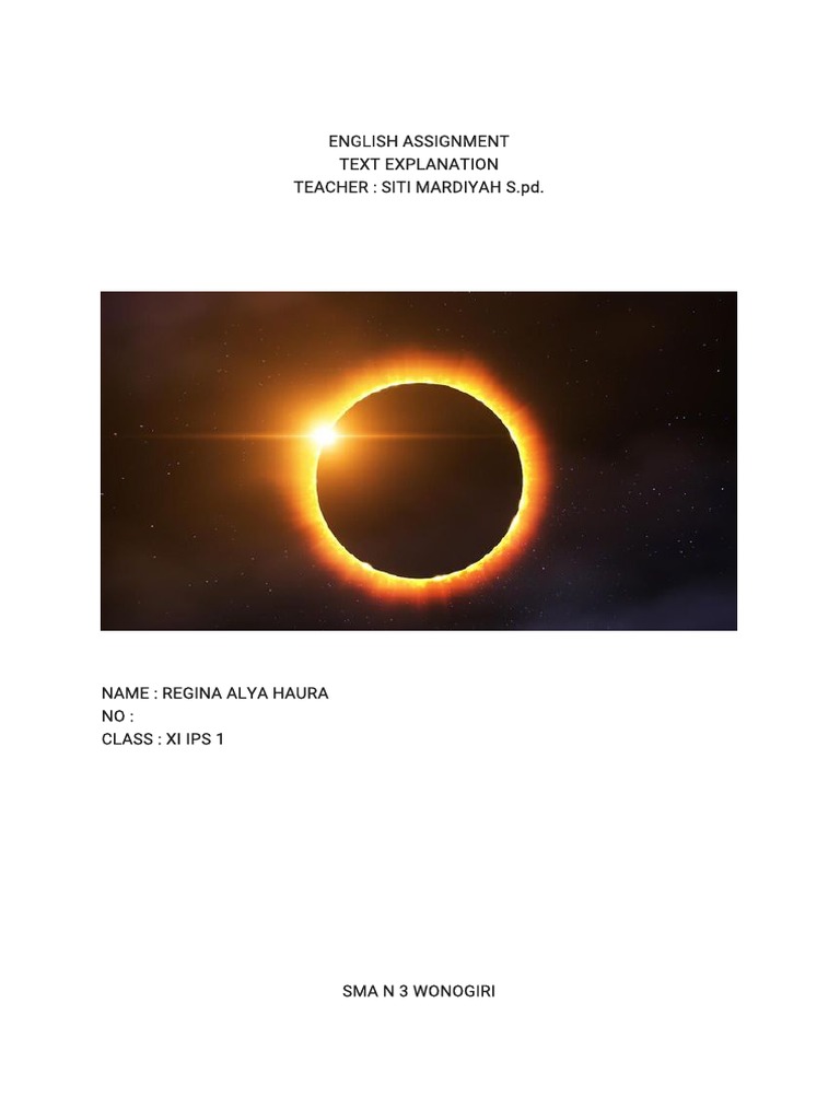 Ring Solar Eclipse | PDF | Bodies Of The Solar System | Ancient Astronomy