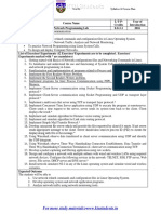 Syllabus For Network Programming PDF