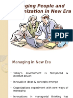 Managing People and Organization in New Era