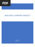 Machine Learning Project - Sapan Parikh