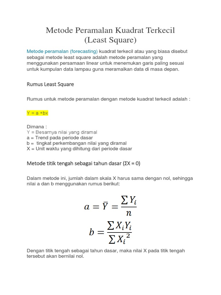 14+ Rumus least square information