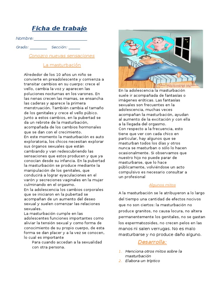 Mitos y realidades de la masturbación | PDF | Masturbación