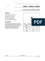 Low Drop Power Schottky Rectifier: Features