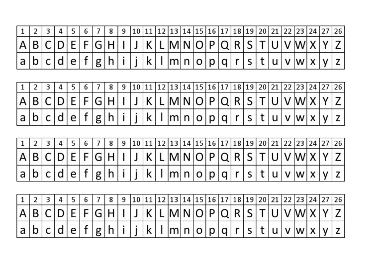 Alfabeto Numerado | PDF