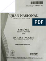 Soal UN 2018 B.INGGRIS IPA SMA (WWW - Sudutbaca.com) PDF