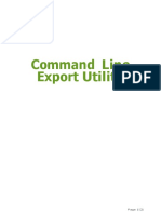 Command Line Export Utility Guide