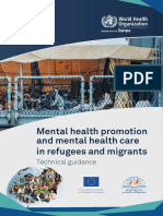 Mental Health Promotion and Mental Health Care in Refugees and Migrants