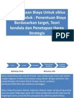 Perencanaan Biaya Untuk Siklus Hidup Produk Penentuan Biaya Berdasarkan Target, Teori Kendala Dan Penetapan Harga S