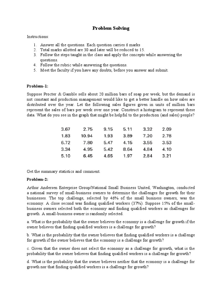 Solving Statistical Problems: A Guide to Applying Concepts and ...