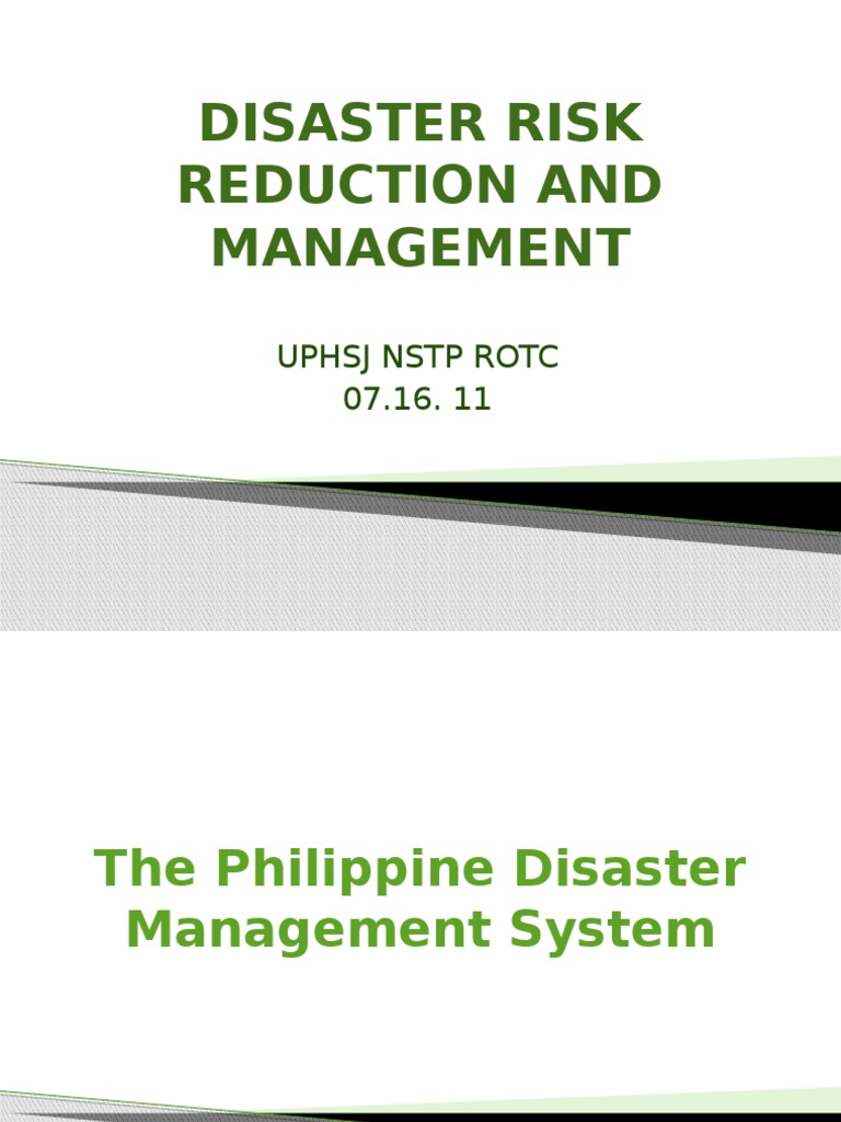 Philippine Disaster Risk Management Guide | PDF | Secretary | Emergency ...