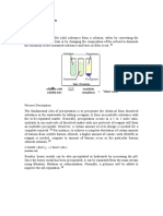 Chemical Precipitation: Solution With Soluble Ions Insoluble Complexes "Clean Water" +