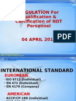 1 - NDT - Regulation For Qualification NDT Personnel