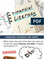 Financial Literacy-Lesson 2 - Managing Expenses and Debts