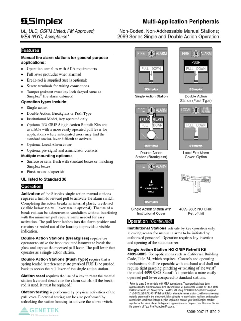 2099 Series Manual Call Station | PDF | Trigger (Firearms) | Equipment