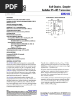 Half-Duplex, Icoupler Isolated Rs-485 Transceiver: Data Sheet