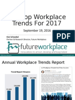 The Top Workplace Trends For 2017: September 19, 2016