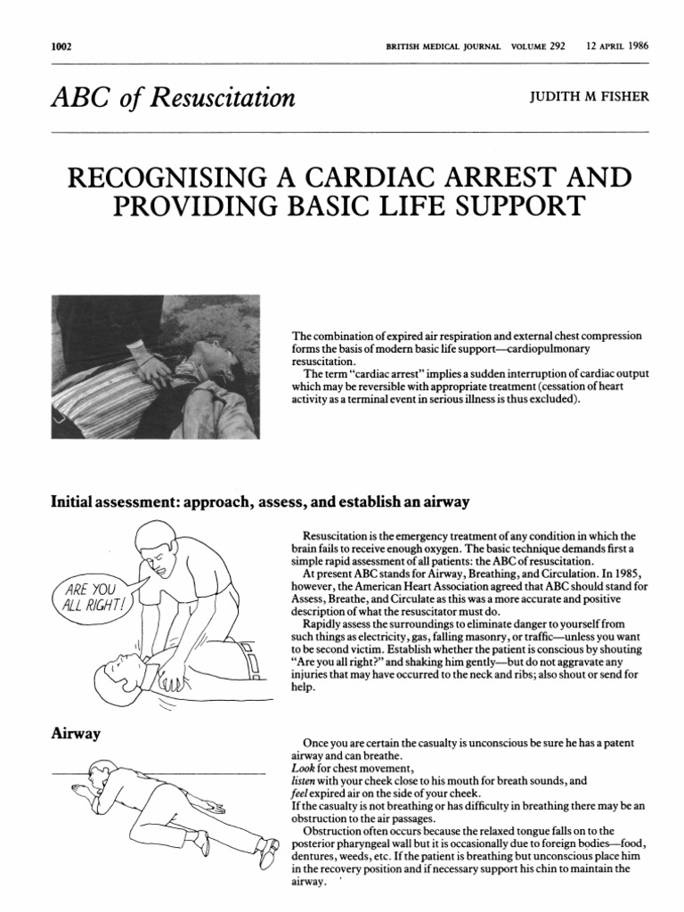 Of Resuscitation: ABC Judith M Fisher | PDF | Breathing ...