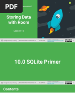 10.0 SQLite Primer