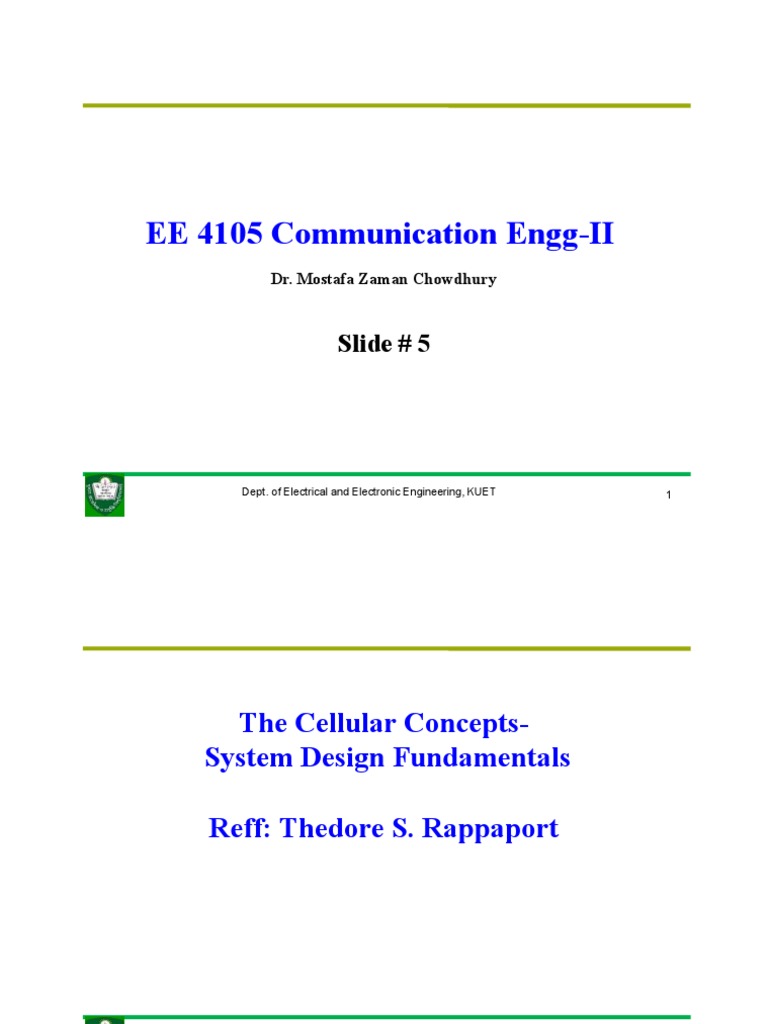 Cellular System Design Fundamentals | PDF | Cellular Network | Fiber To ...