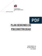 Plan Sesiones de Psicomotricidad PDF