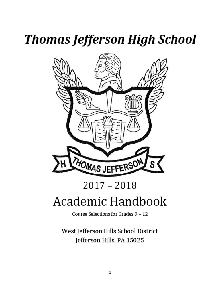 Thomas Jefferson High School PDF English Studies Advanced Placement