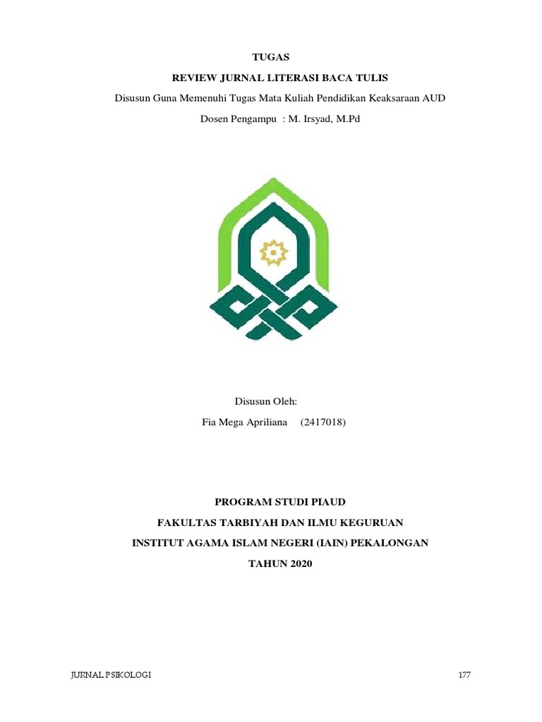 Review Jurnal Literasi Baca Tulis PDF | PDF | Research Methods ...