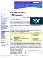 CCD Observing Manual: 1.1 Target Audience