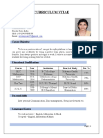 Curriculum Vitae: Career Objective