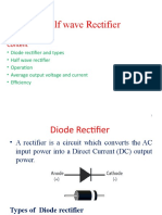 Half Wave Rectifier: Content