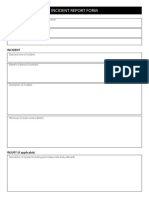 Incident Report Form PDF